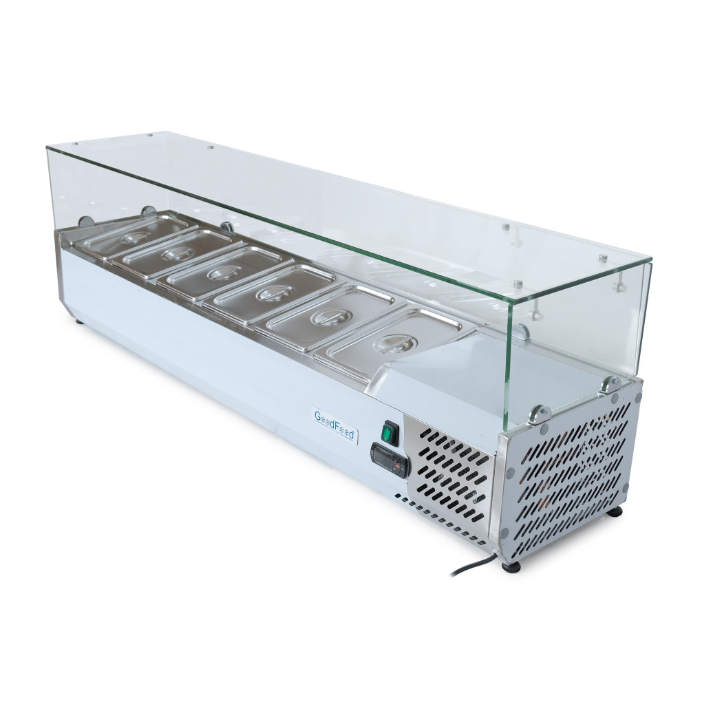 Вітрина холодильна для топінгу GoodFood GF-VRX1400/380-H6C 