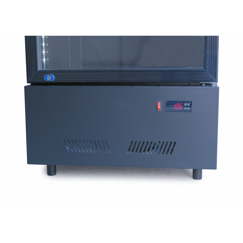 Шафа холодильна для напоїв GoodFood BC360NBB2LED чорна-чорна 