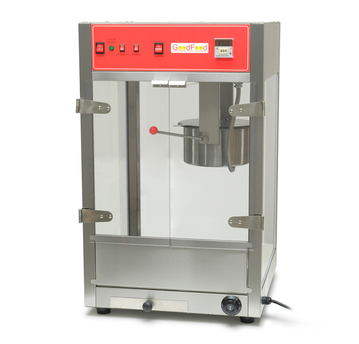 Апарат для приготування попкорну GoodFood PCM12 SILVERCORN Апарат для приготування попкорну GoodFood PCM12 SILVERCORN