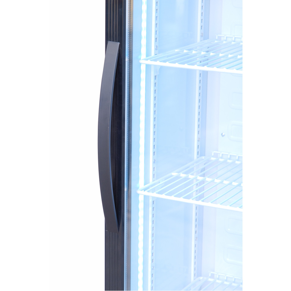 Шафа холодильна для напоїв GoodFood BC160BW2LED чорна-біла 