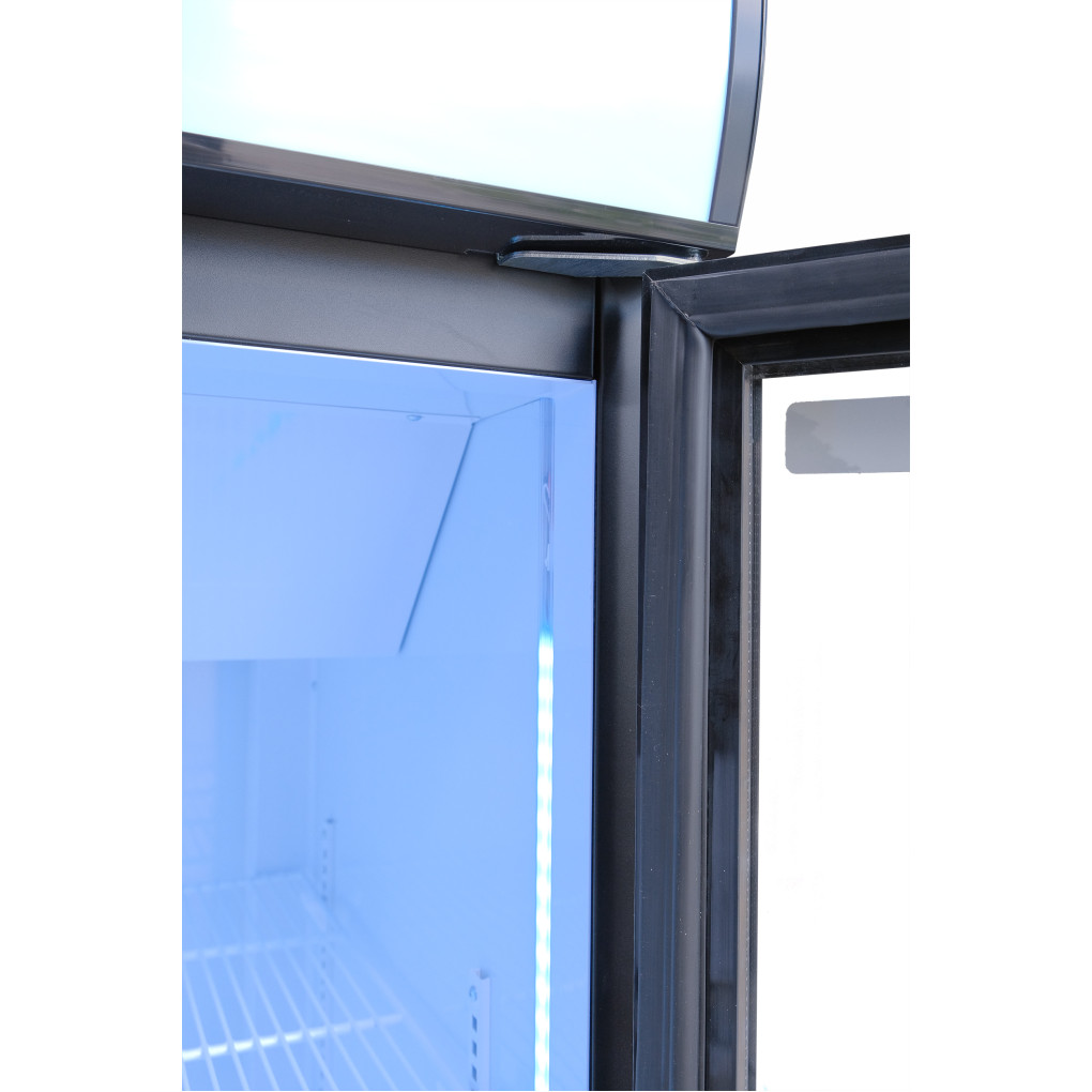 Шафа холодильна для напоїв GoodFood BC360BW2LEDCOL чорна-біла 