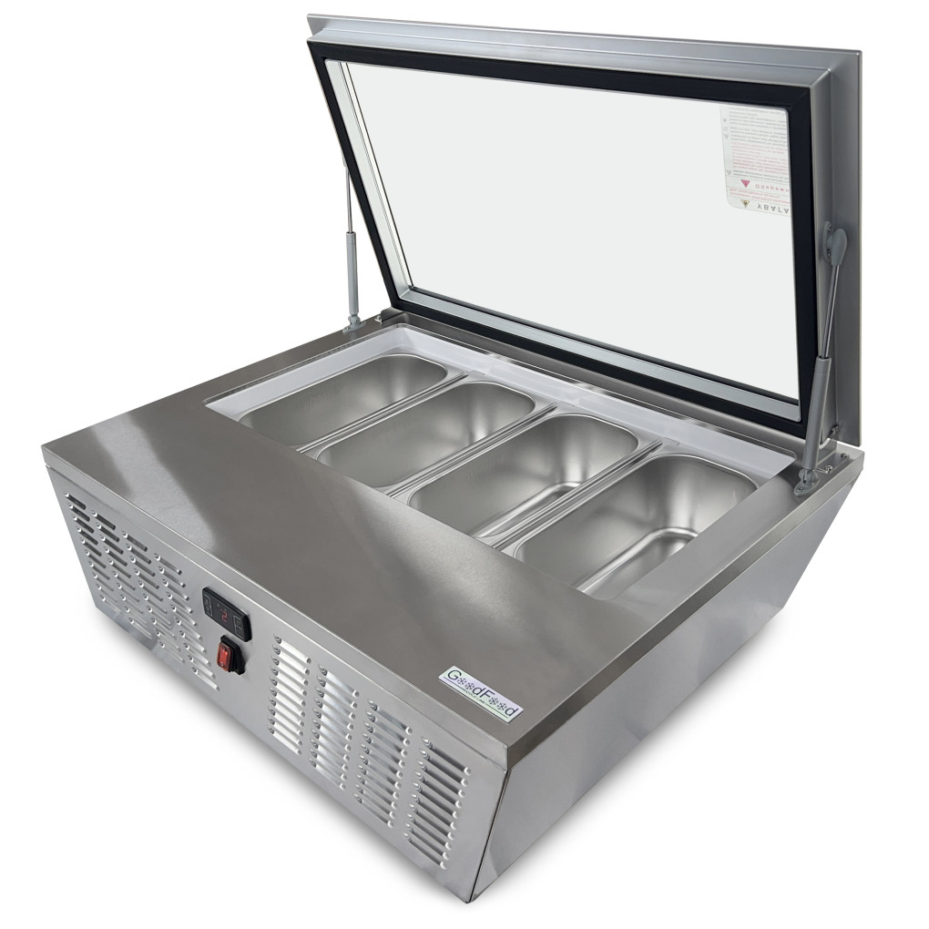 Вітрина для морозива GoodFood RTD67F пряме скло 