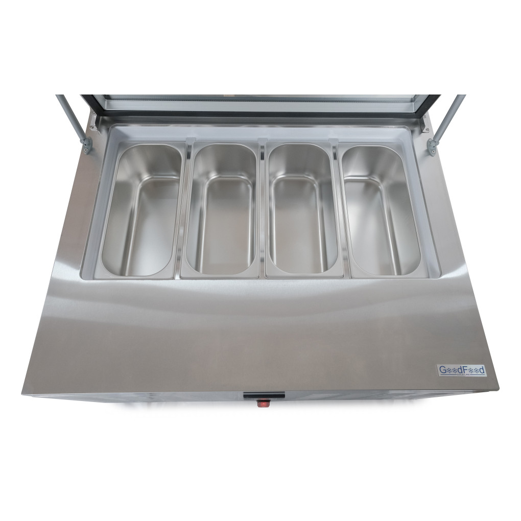 Вітрина для морозива GoodFood RTD67F пряме скло 