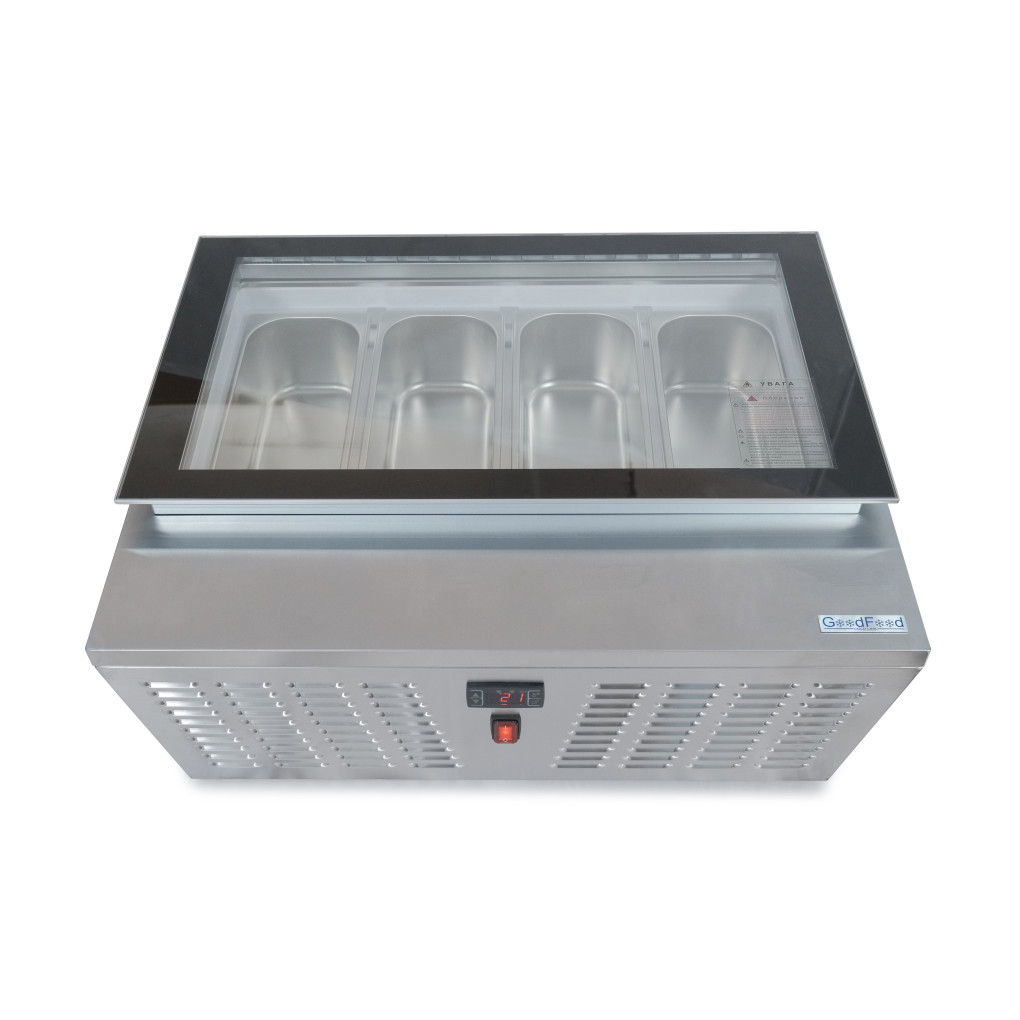 Вітрина для морозива GoodFood RTD67F пряме скло 