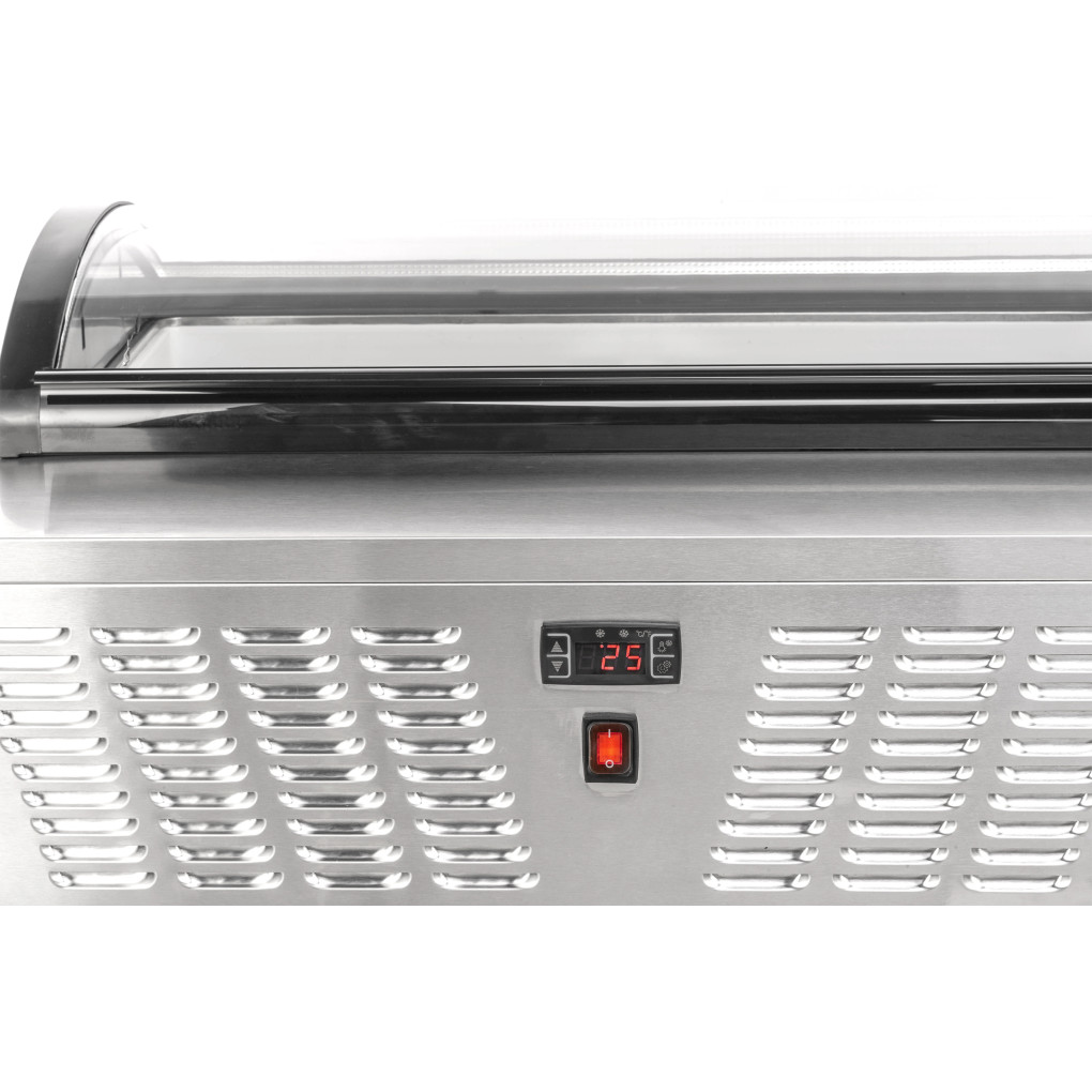 Вітрина для морозива GoodFood RTD67R вигнуте скло 