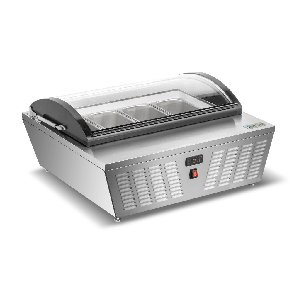 Вітрина для морозива GoodFood RTD67R вигнуте скло 