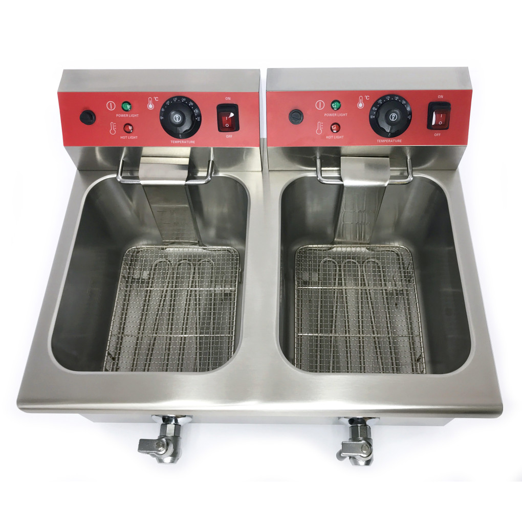 Фритюрница электрическая GoodFood EF12A2 с краном