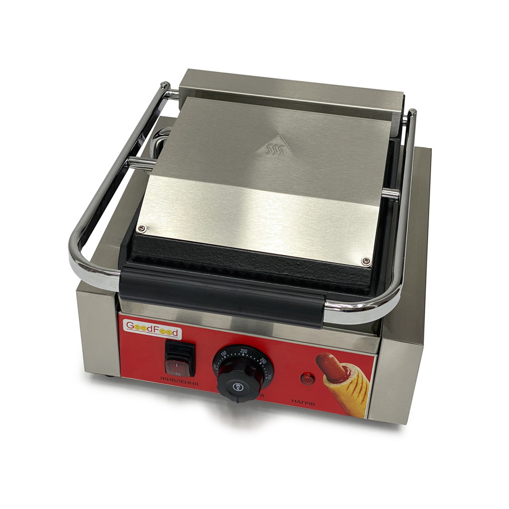 Гриль контактний GoodFood ECG10EA Panini RED 