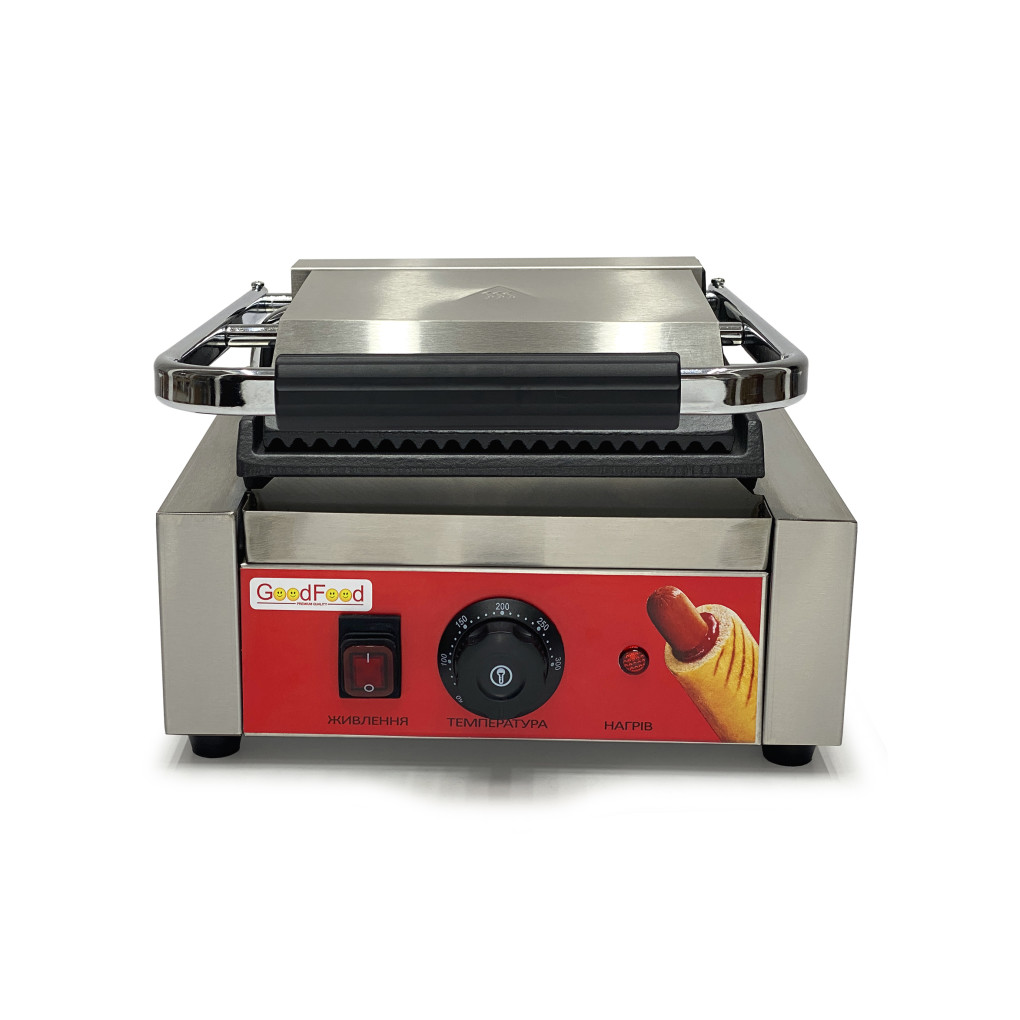 Гриль контактний GoodFood ECG10EA Panini RED 