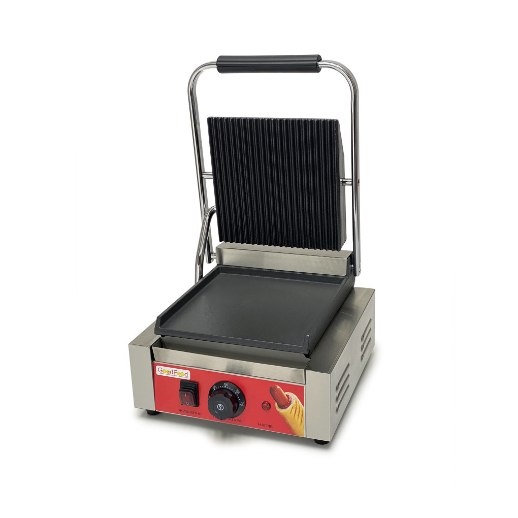 Гриль контактний GoodFood ECG10EA Panini RED 