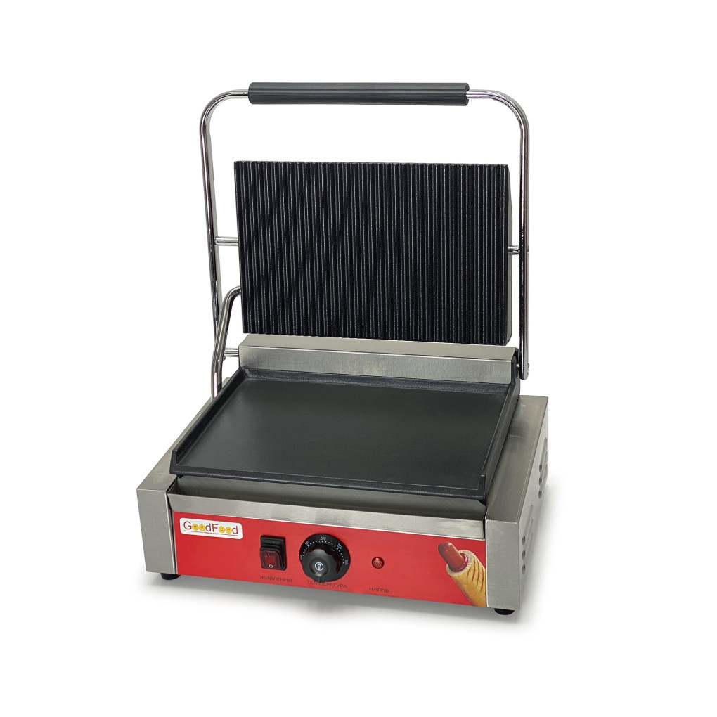 Гриль контактний GoodFood ECG11EA Panini RED 