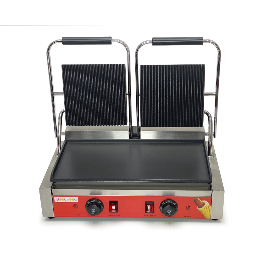 Гриль контактний GoodFood ECG20EA Panini RED 
