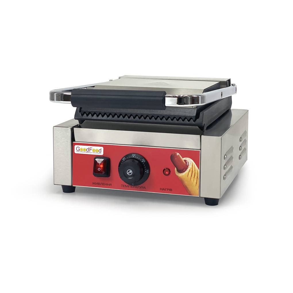 Гриль контактний GoodFood ECG10 Panini RED 
