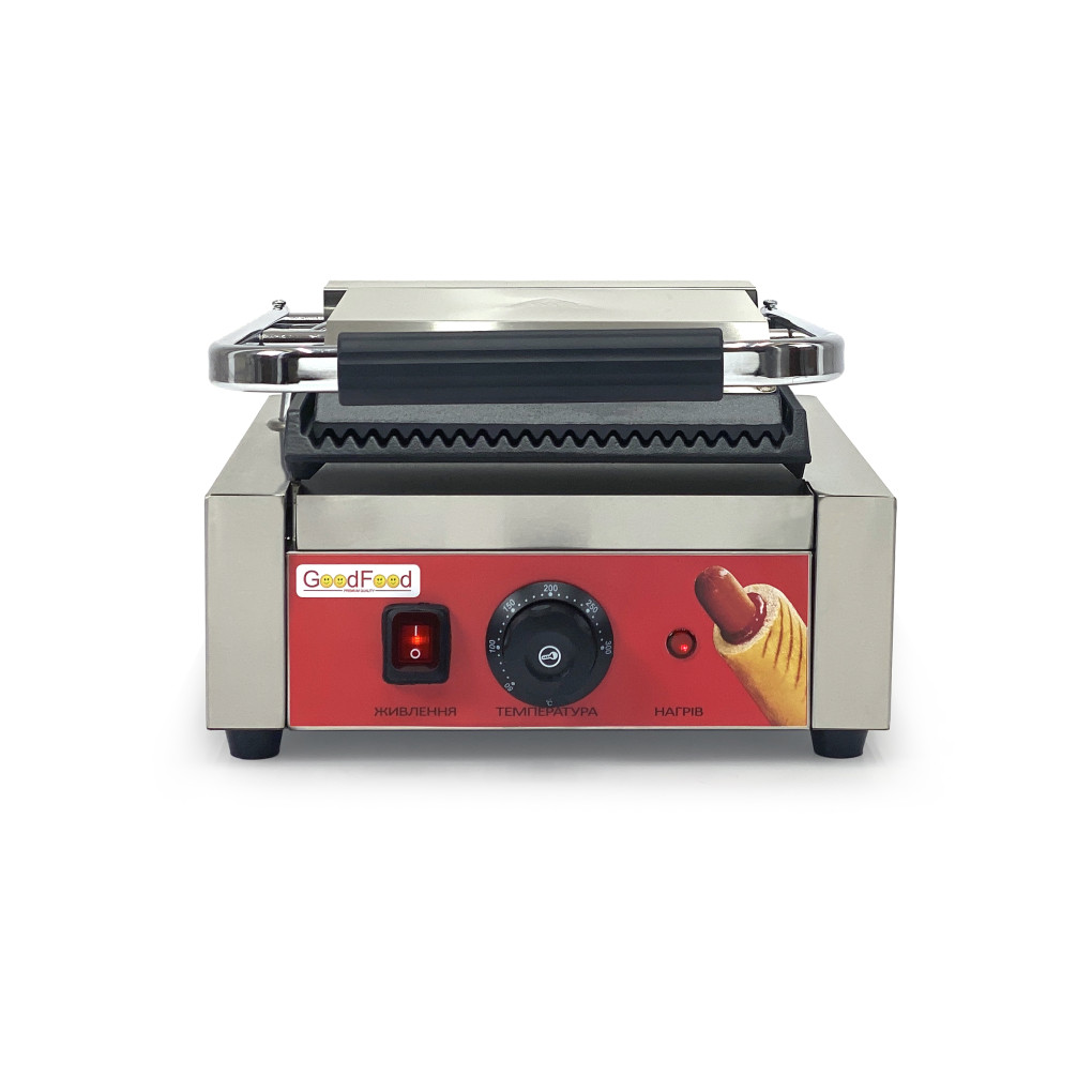 Гриль контактний GoodFood ECG10 Panini RED 
