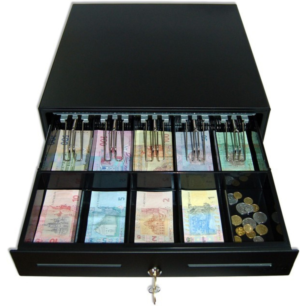 Денежный ящик C4646 Black 24B