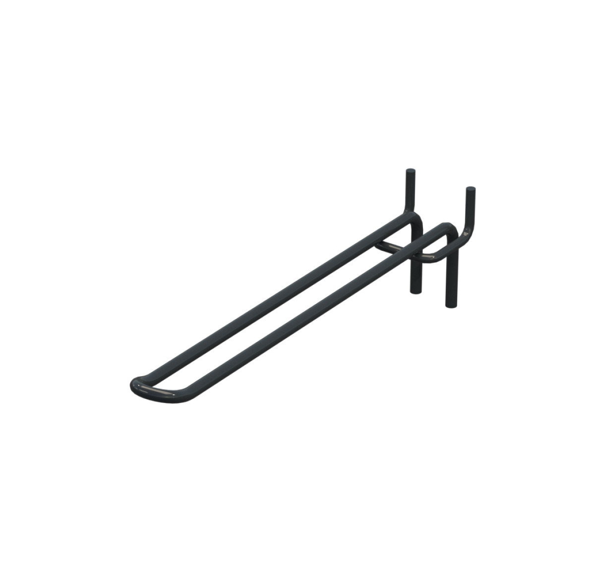 Крючок двойной для перфорации L-200 мм, d-5, Шаг 45 Графитовый RAL7016