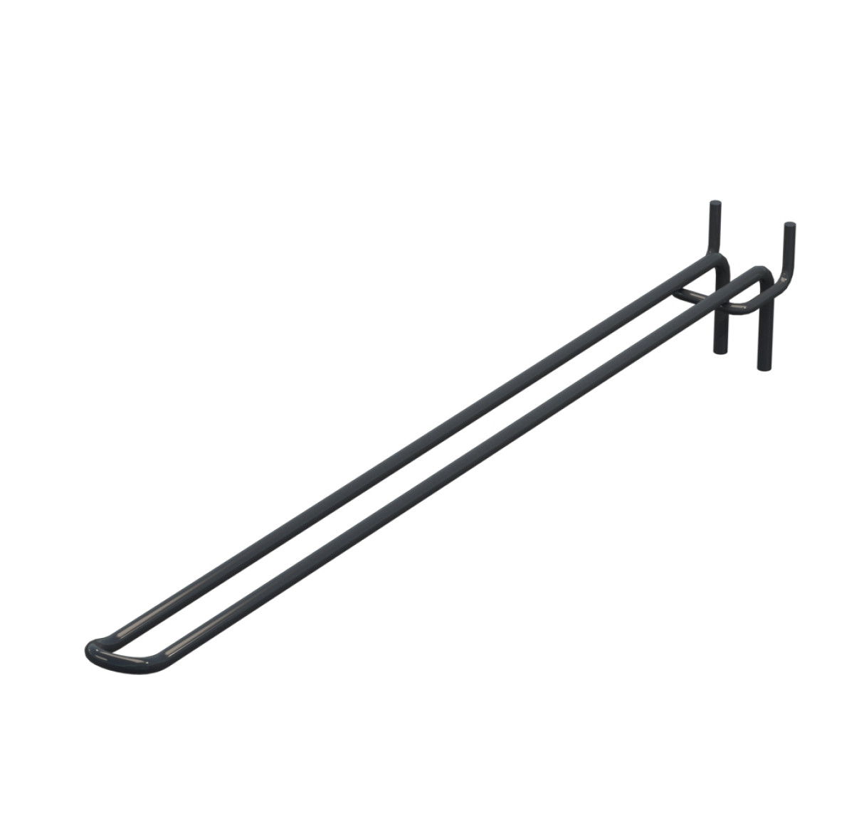 Крючок двойной для перфорации L-350 мм, d-5, Шаг 45 Антрацит RAL7024