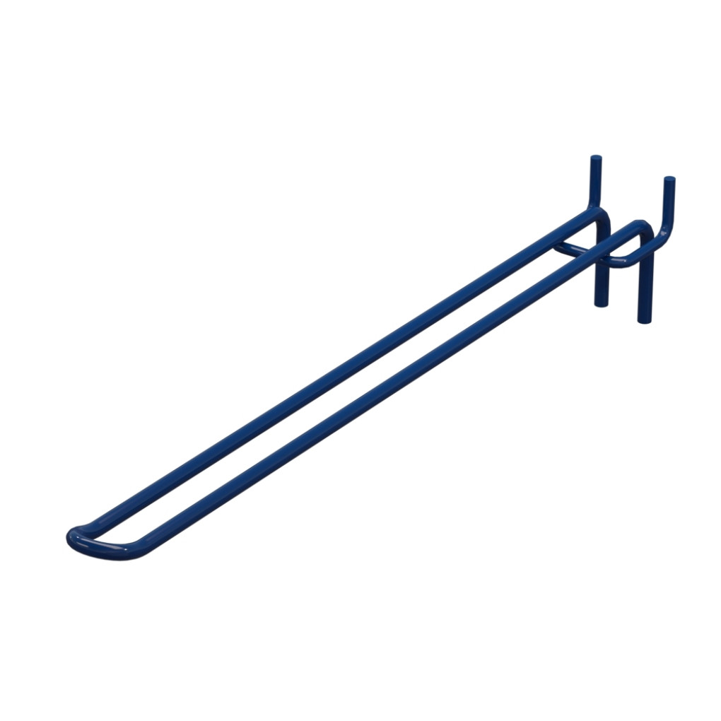 Гачок подвійний для перфорації L-300 мм, d-5, Крок 50 Синій RAL5002