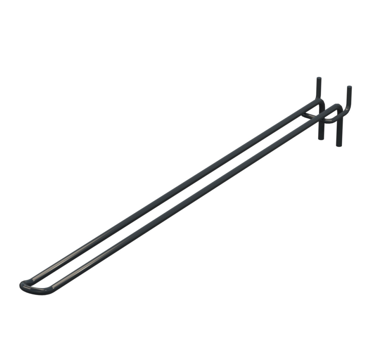 Крючок двойной для перфорации L-400 мм, d-5, Шаг 50 Графитовый RAL7016