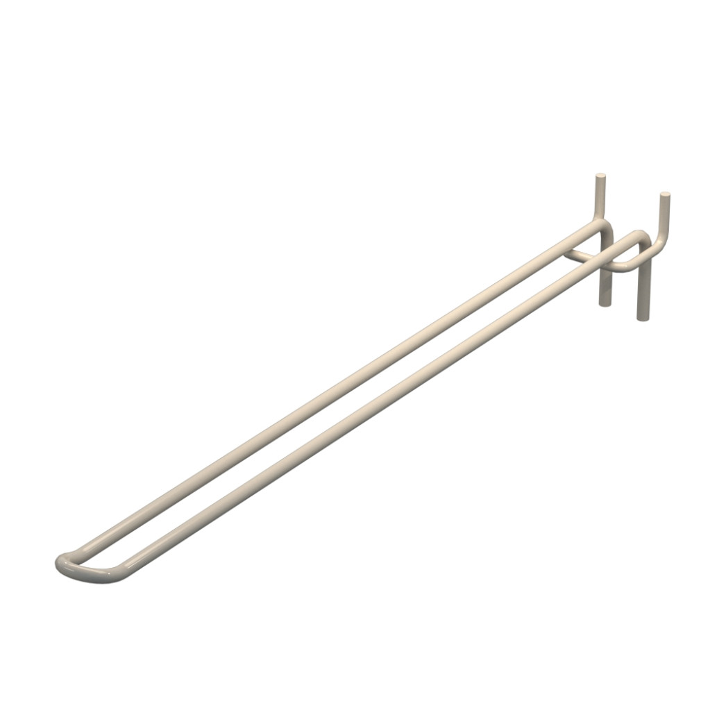 Крючок двойной для перфорации L-350 мм, d-5, Шаг 30 Бежевый RAL9001