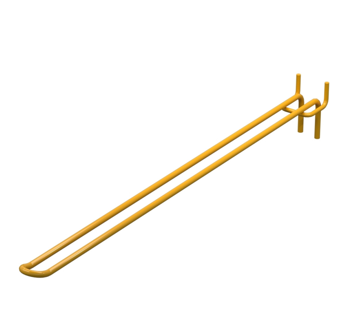 Крючок двойной для перфорации L-400 мм, d-5, Шаг 30 Желтый RAL1023