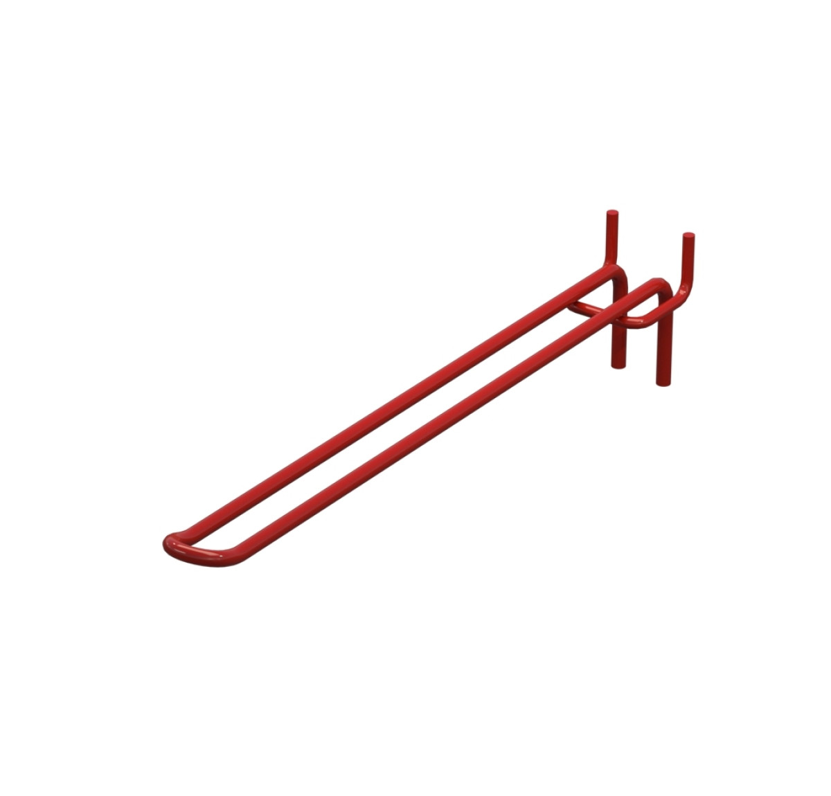 Крючок двойной для перфорации L-250 мм, d-5, Шаг 30 Красный RAL3020