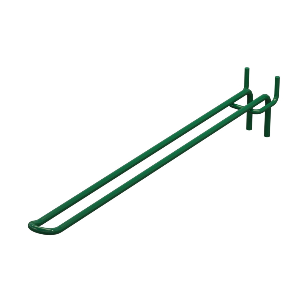 Крючок двойной для перфорации L-300 мм, d-5, Шаг 30 Зеленый RAL6029