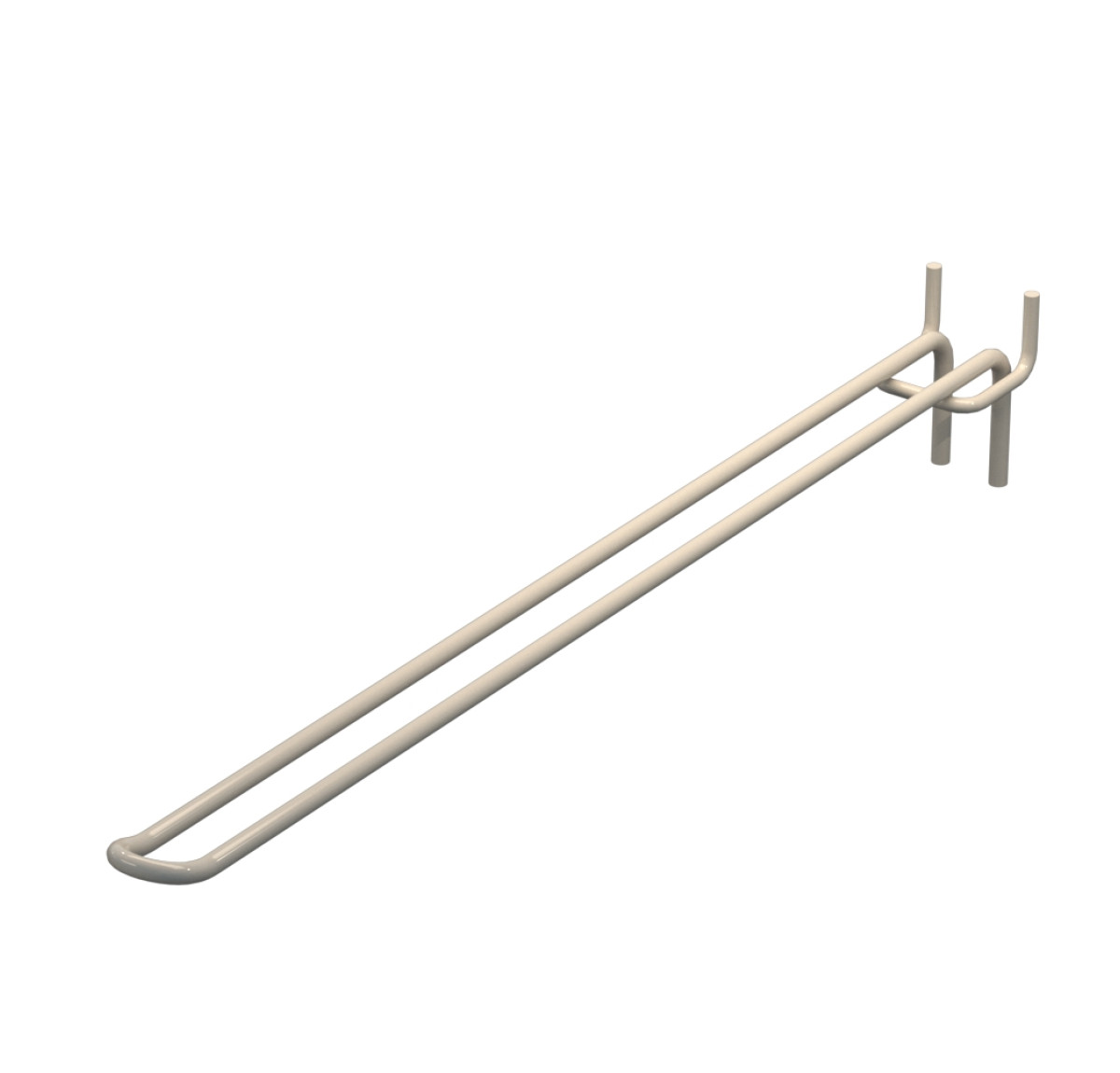 Крючок двойной для перфорации L-350 мм, d-5, Шаг 35 Бежевый RAL9001