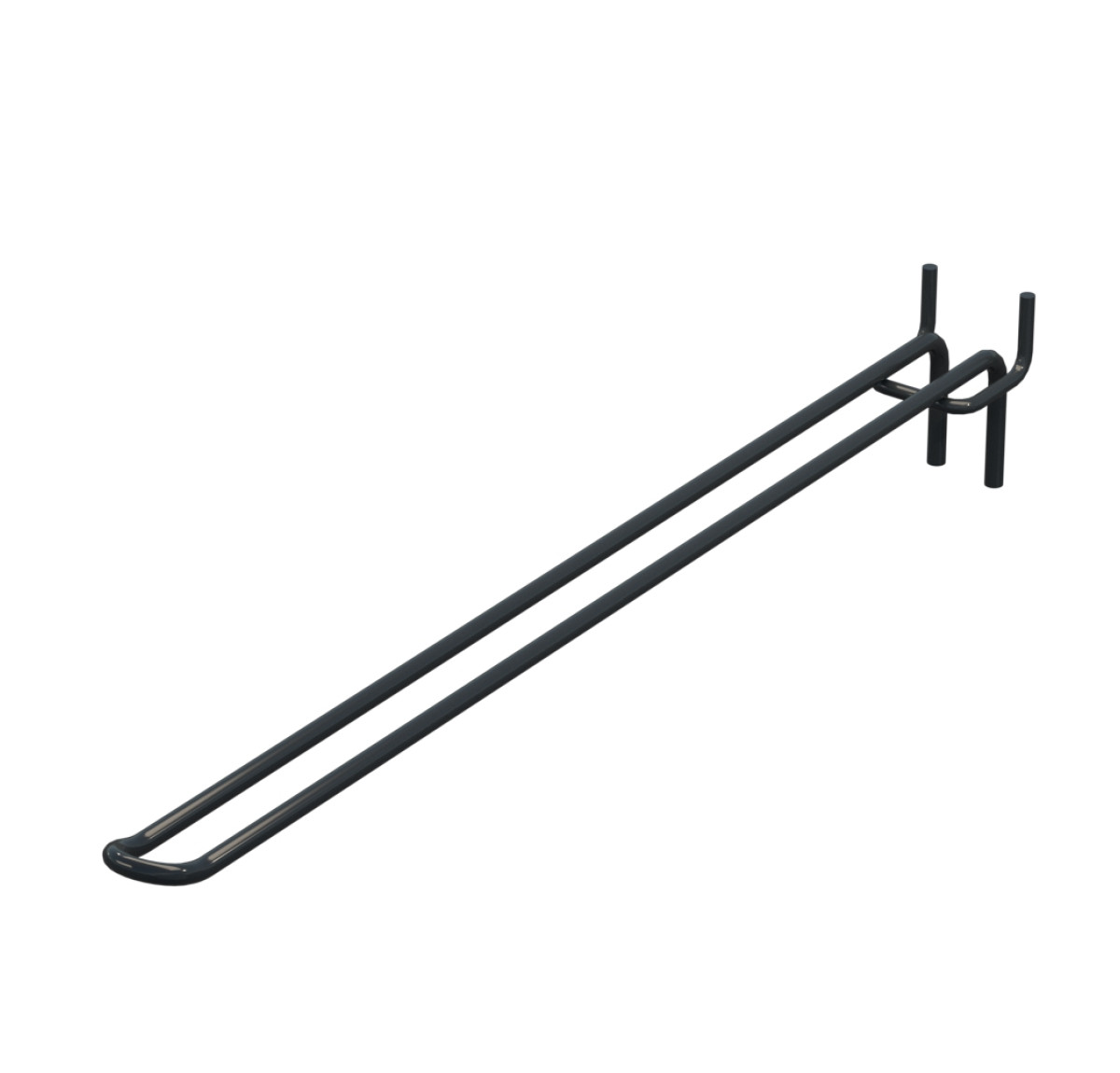 Крючок двойной для перфорации L-350 мм, d-5, Шаг 35 Графитовый RAL7016