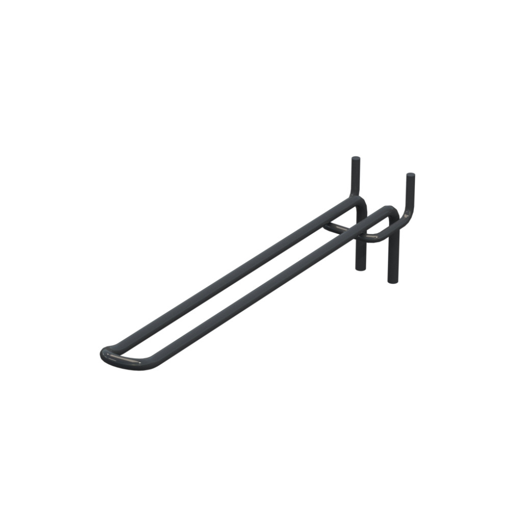 Гачок подвійний для перфорації L-200 мм, d-5, Крок 40 Антрацит RAL7024