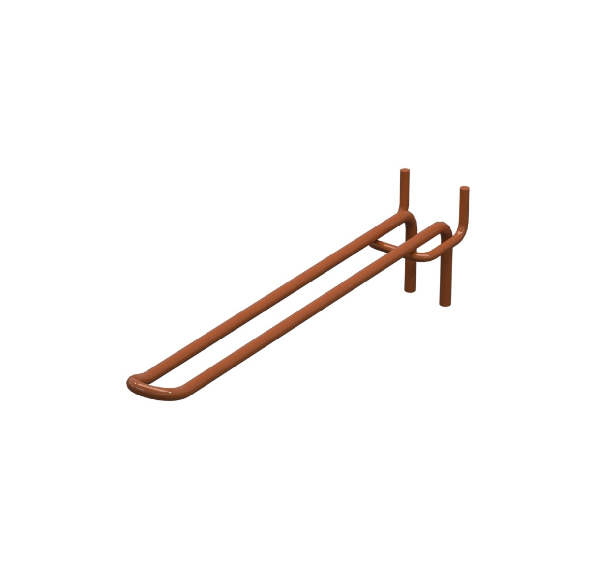 Крючок двойной для перфорации L-200 мм, d-5, Шаг 45 Коричневый RAL8023