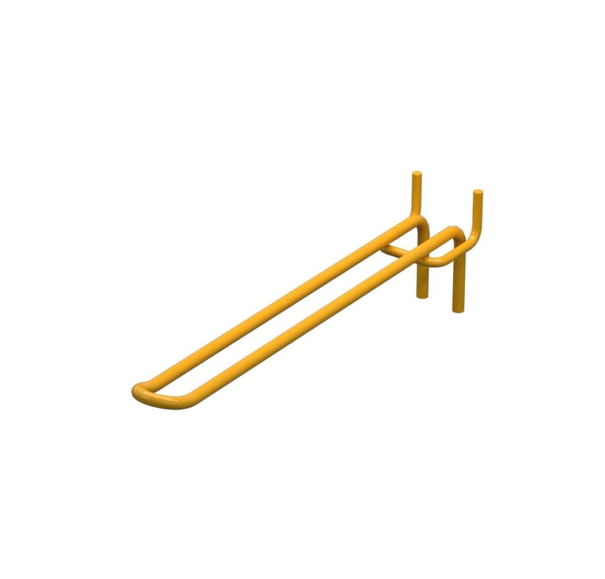 Крючок двойной для перфорации L-200 мм, d-5, Шаг 45 Желтый RAL1023