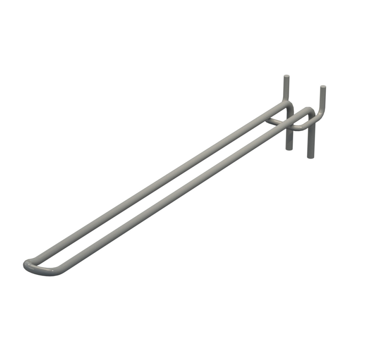 Крючок двойной для перфорации L-300 мм, d-5, Шаг 50 Серый RAL9006