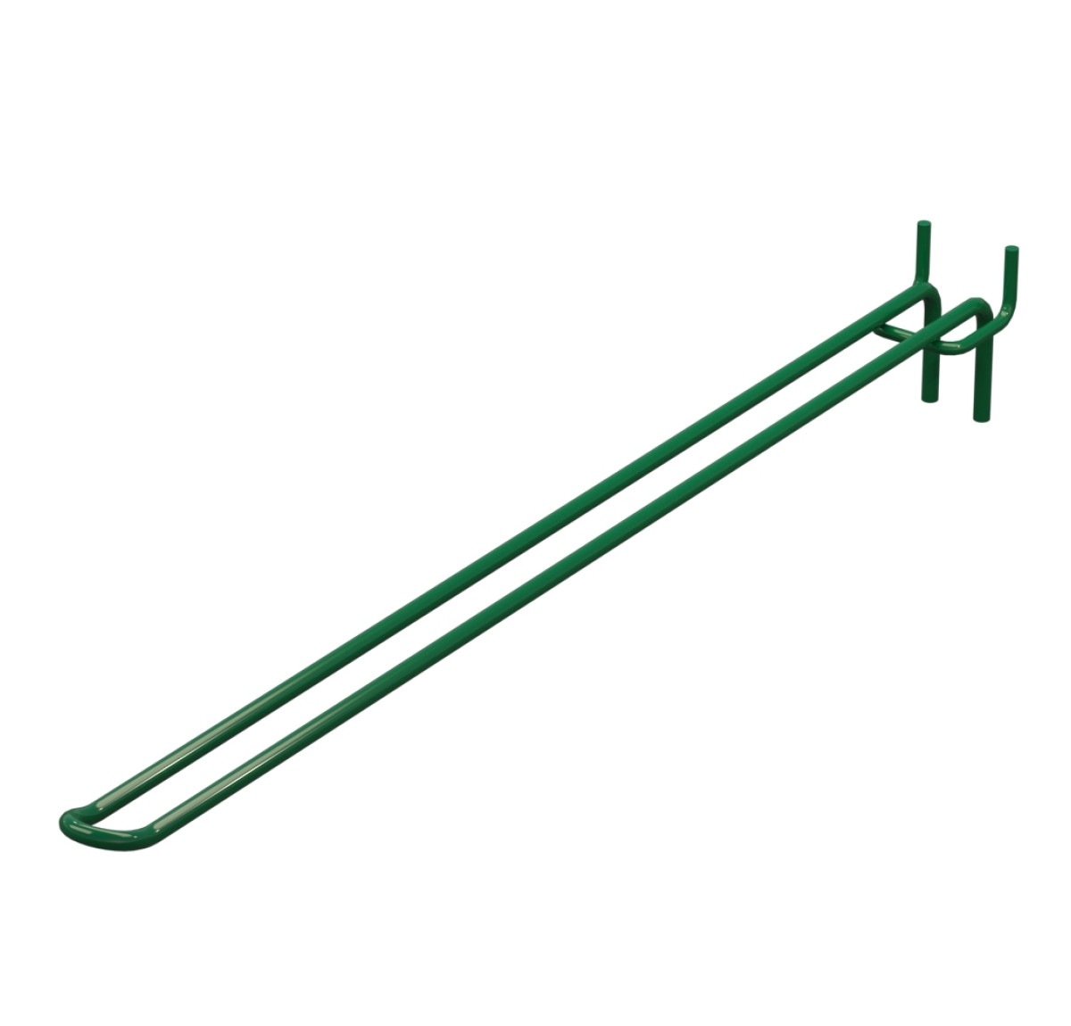 Крючок двойной для перфорации L-400 мм, d-5, Шаг 50 Зеленый RAL6029