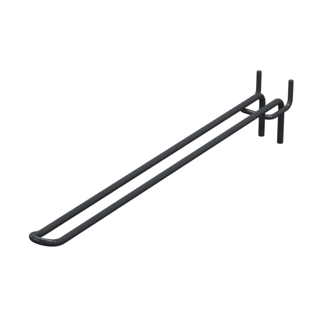 Крючок двойной для перфорации L-300 мм, d-5, Шаг 50 Антрацит RAL7024