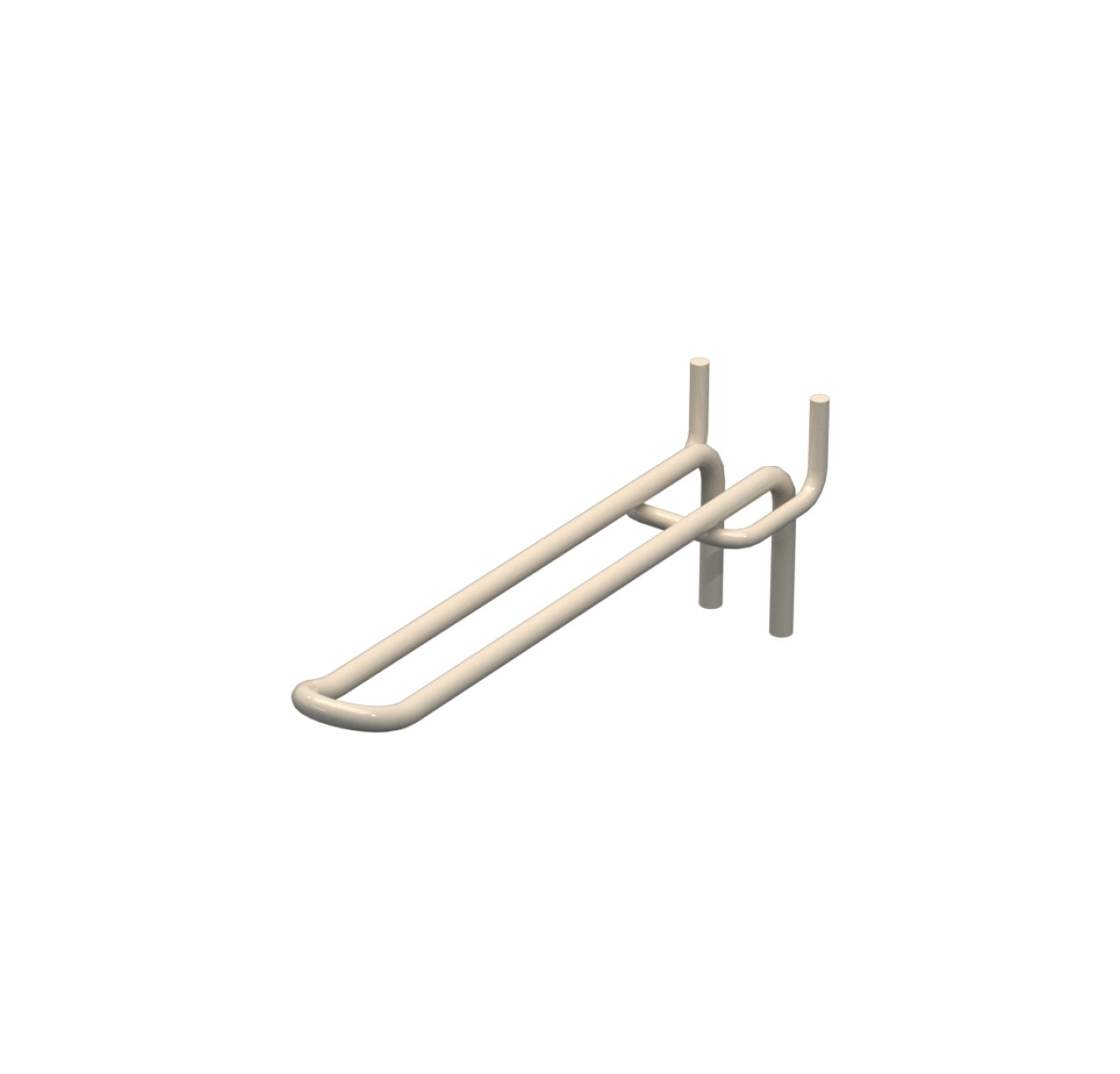 Крючок двойной для перфорации L-150 мм, d-5, Шаг 50 Бежевый RAL9001