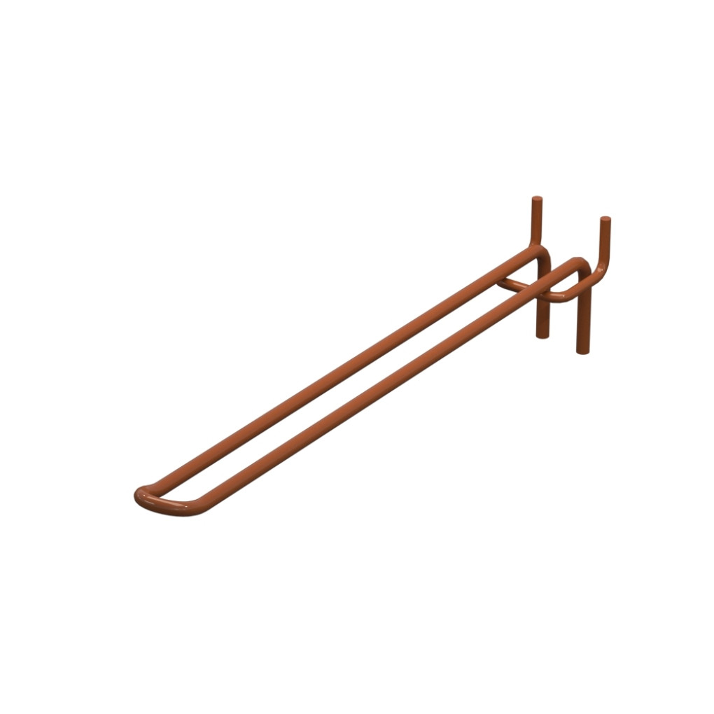 Крючок двойной для перфорации L-250 мм, d-5, Шаг 30 Коричневый RAL8023