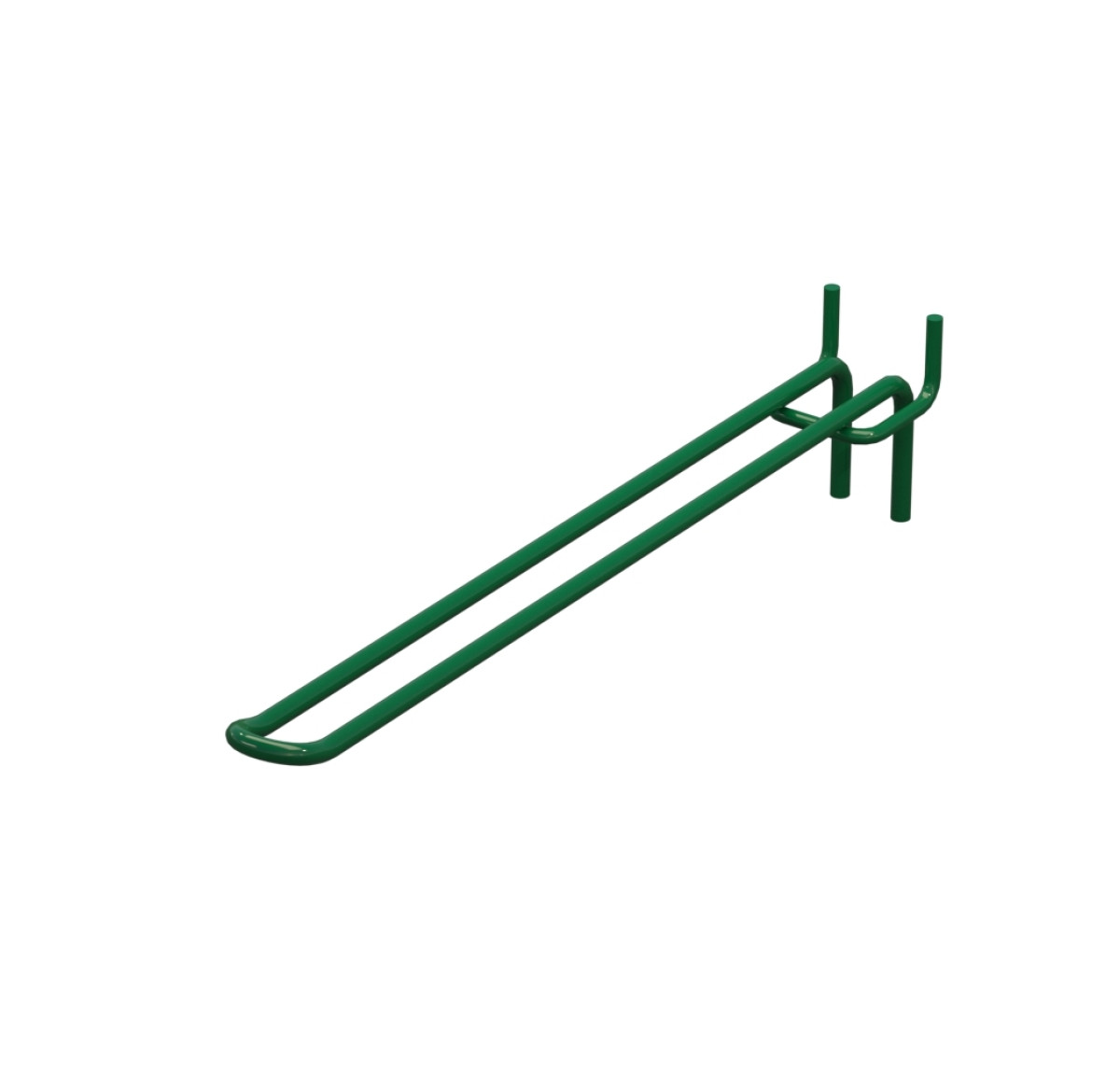 Крючок двойной для перфорации L-250 мм, d-5, Шаг 30 Зеленый RAL6029