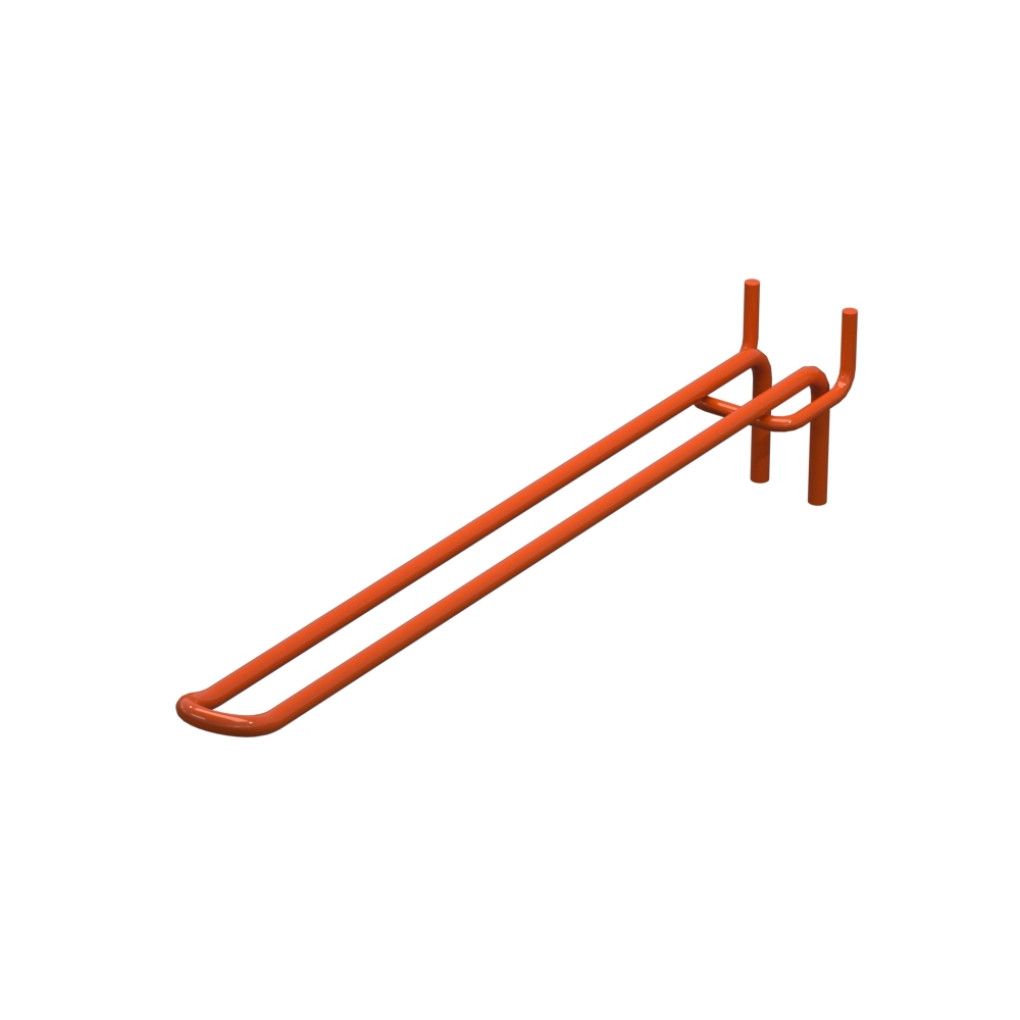 Крючок двойной для перфорации L-250 мм, d-5, Шаг 35 Оранжевый RAL2004