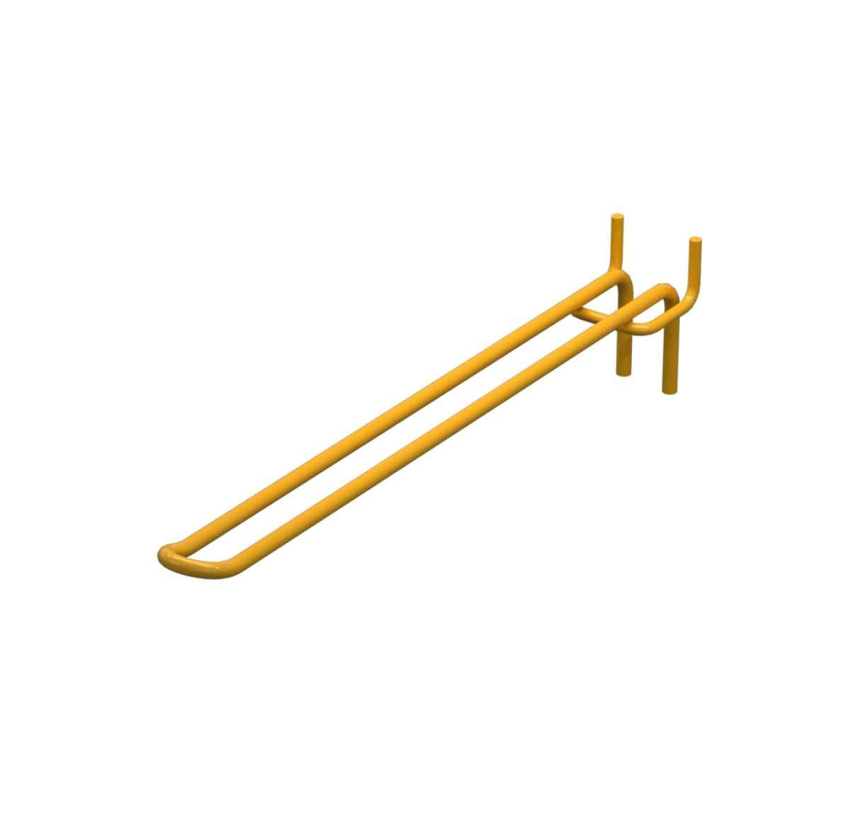 Крючок двойной для перфорации L-250 мм, d-5, Шаг 35 Желтый RAL1023