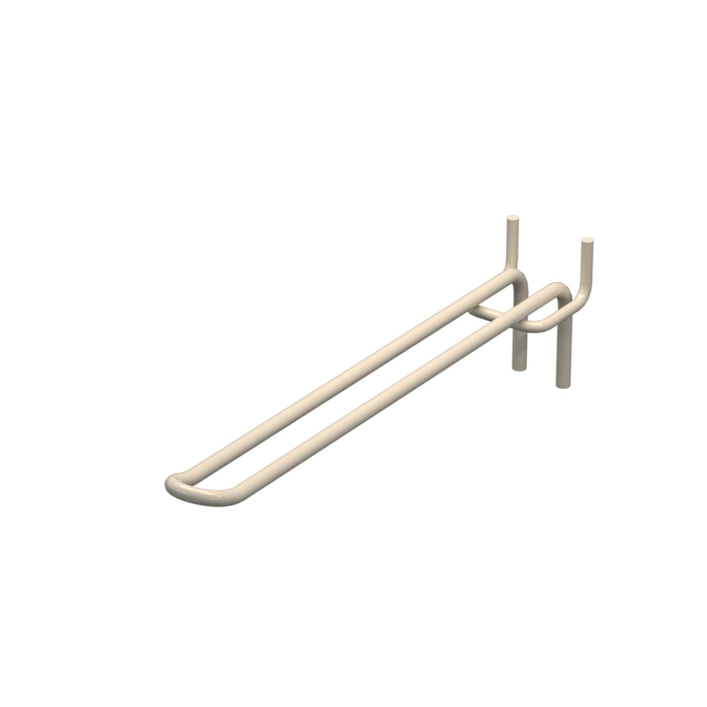 Крючок двойной для перфорации L-200 мм, d-5, Шаг 40 Бежевый RAL9001
