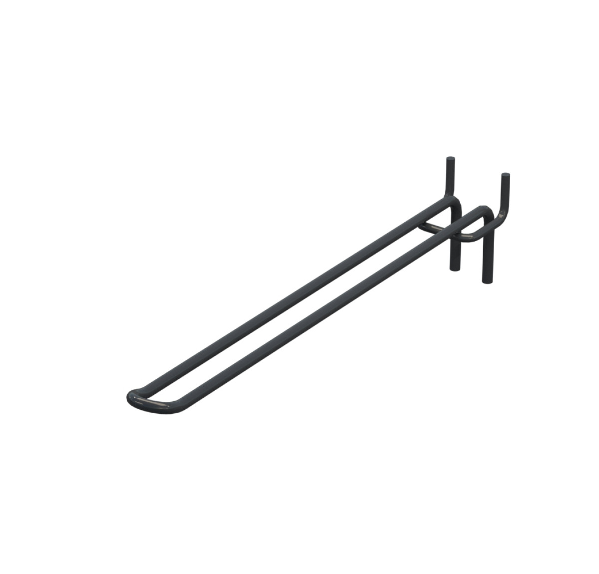 Крючок двойной для перфорации L-250 мм, d-5, Шаг 40 Антрацит RAL7024
