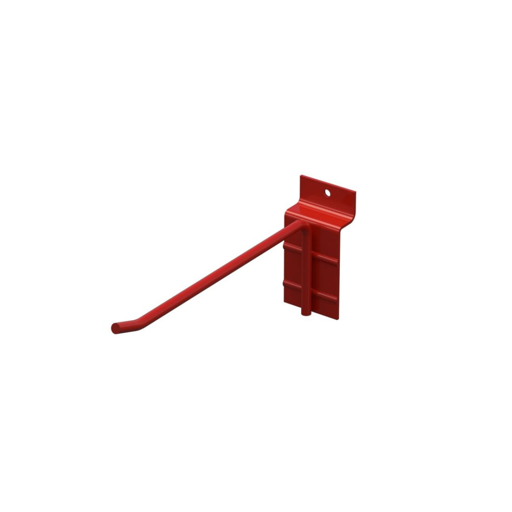 Крючок одинарный L-150 мм D-5 мм для экономпанели RAL 3020 Красный