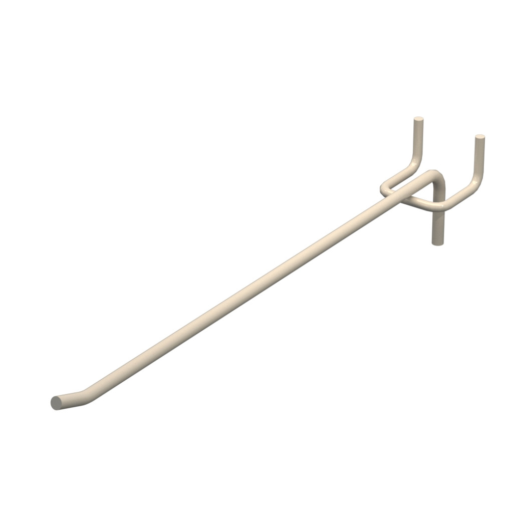 Гачок одинарний L-250 мм D-4 мм Бежевий