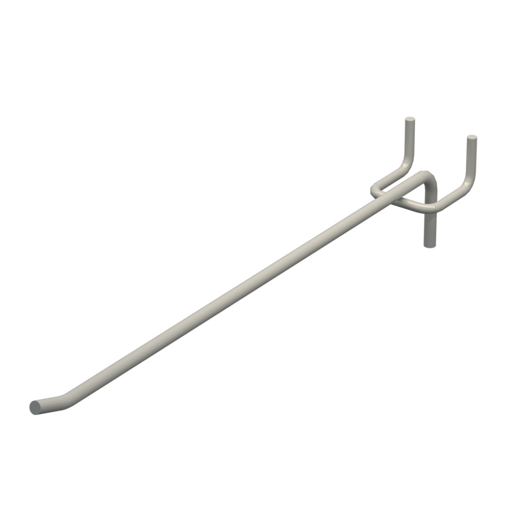 Гачок одинарний L-250 мм D-5 мм Світло сірий