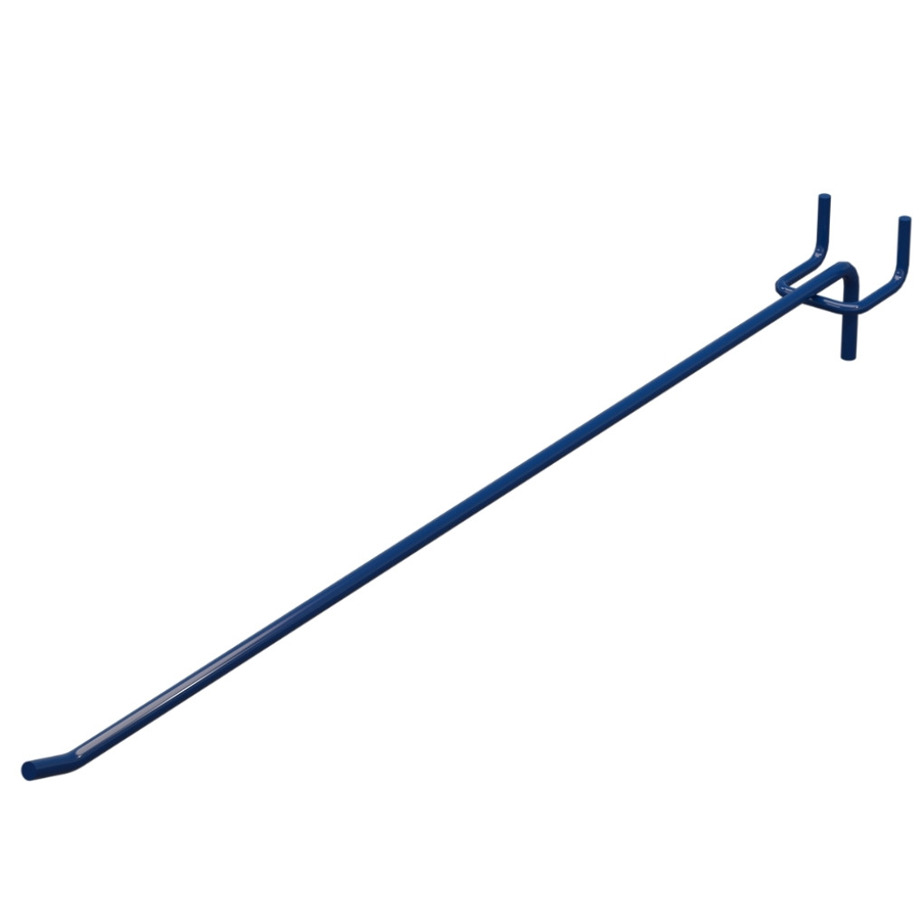 Гачок одинарний L-400 мм D-5 мм Синій