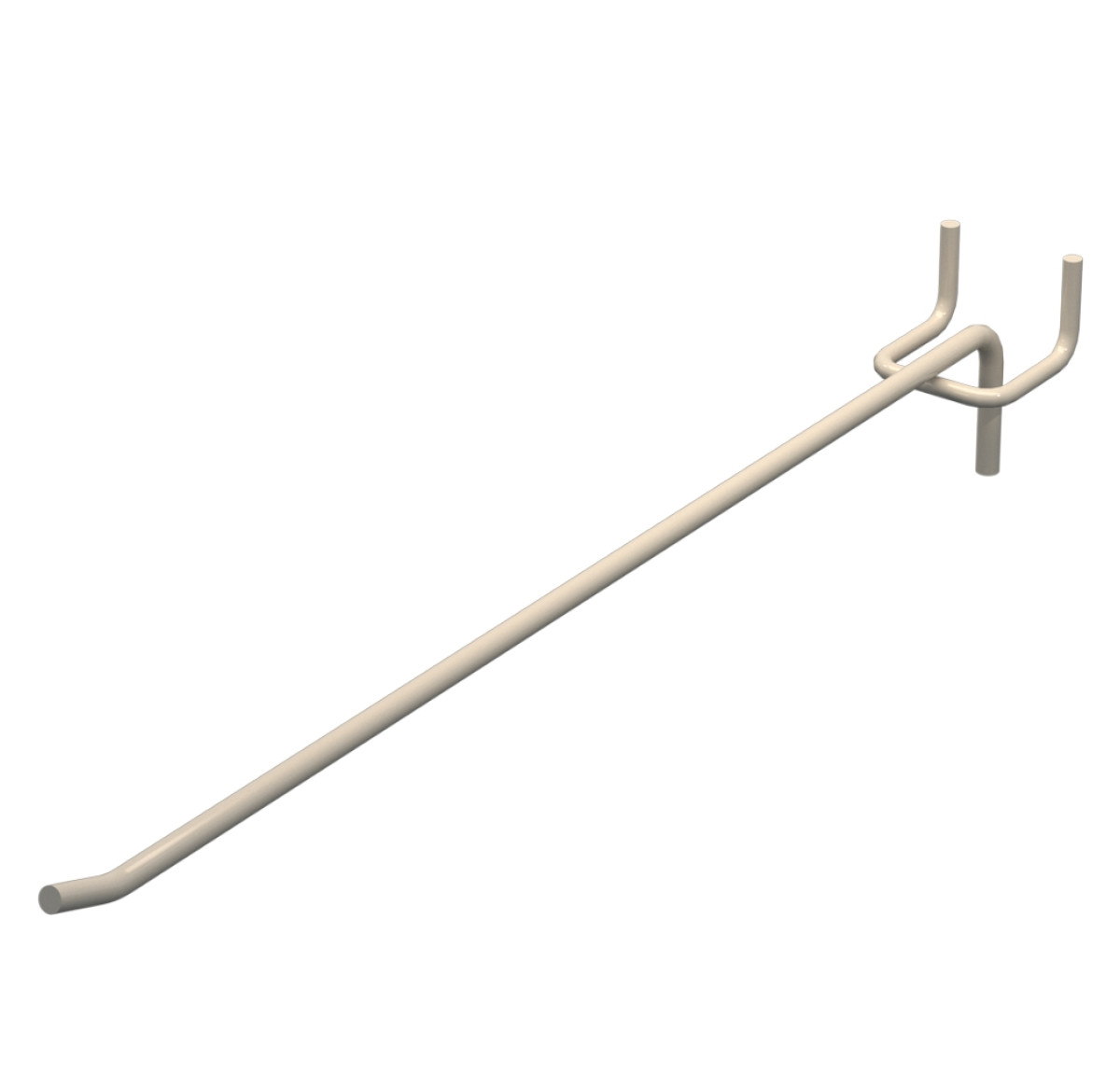 Гачок одинарний L-300 мм D-5 мм Бежевий