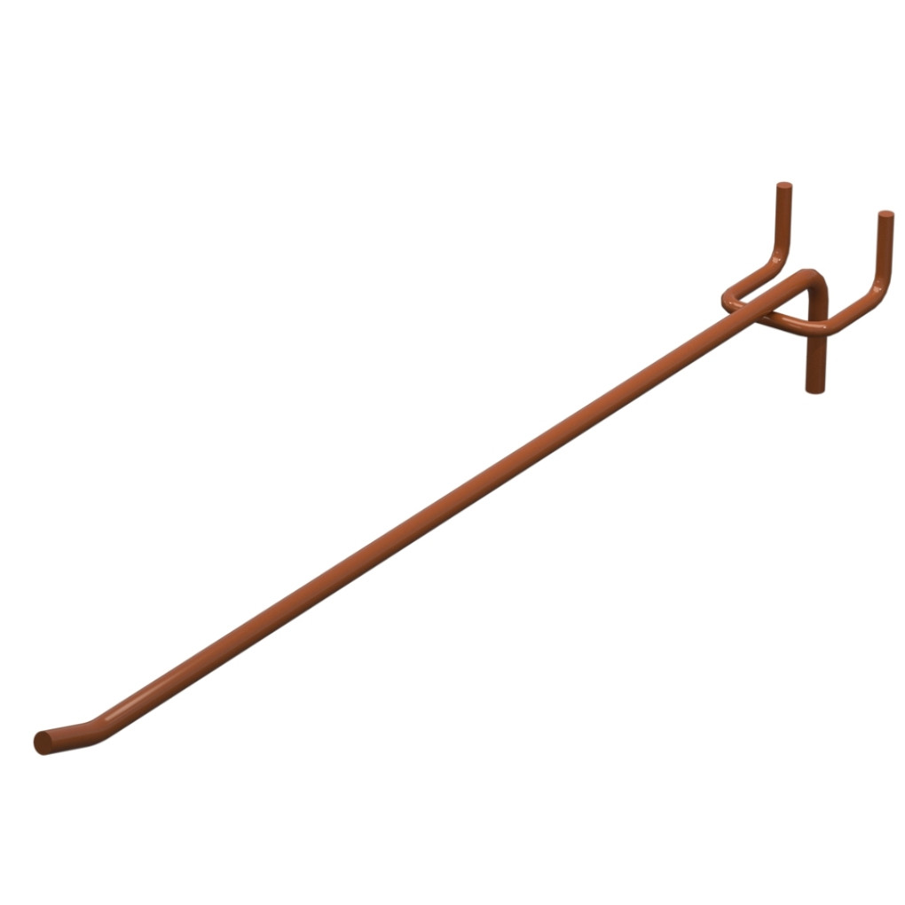 Гачок одинарний L-300 мм D-8 мм Коричневий