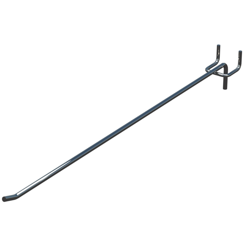 Гачок одинарний L-400 мм D-8 мм Хром