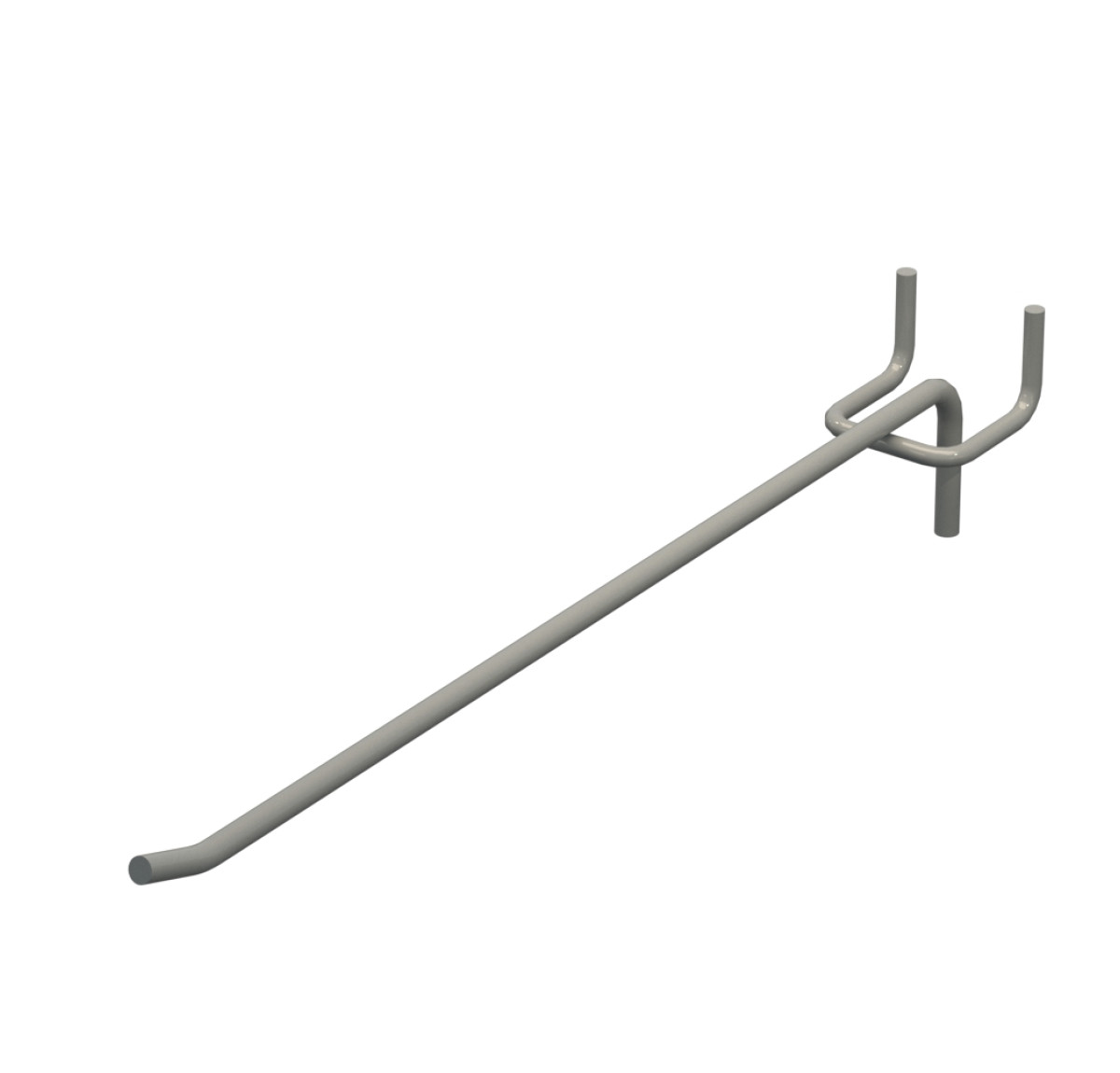 Гачок одинарний L-250 мм D-4 мм Сірий